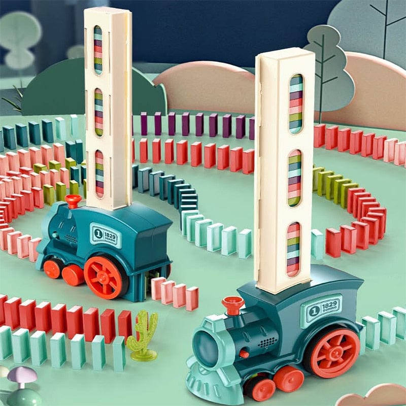 Domino Train Set Toy - Puzzles & Games | Montessori Vision