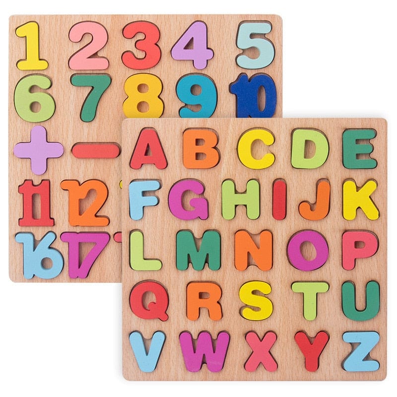 Wooden Alphabet Board Game - Educational Game