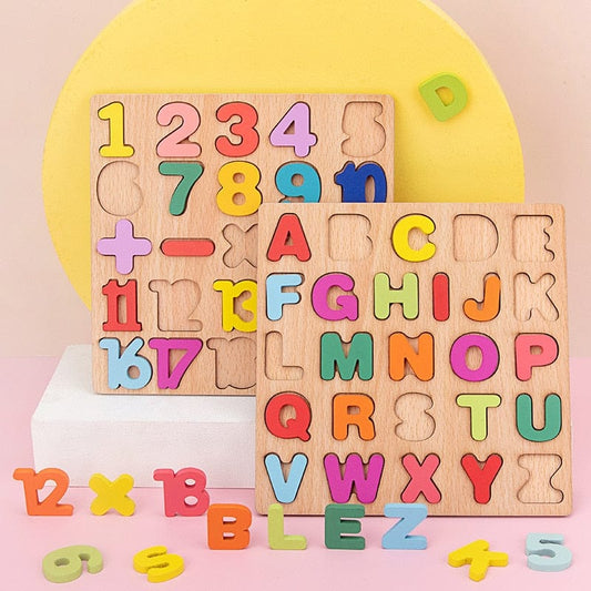  Wooden Alphabet Board Game - Educational Game | Montessori Vision