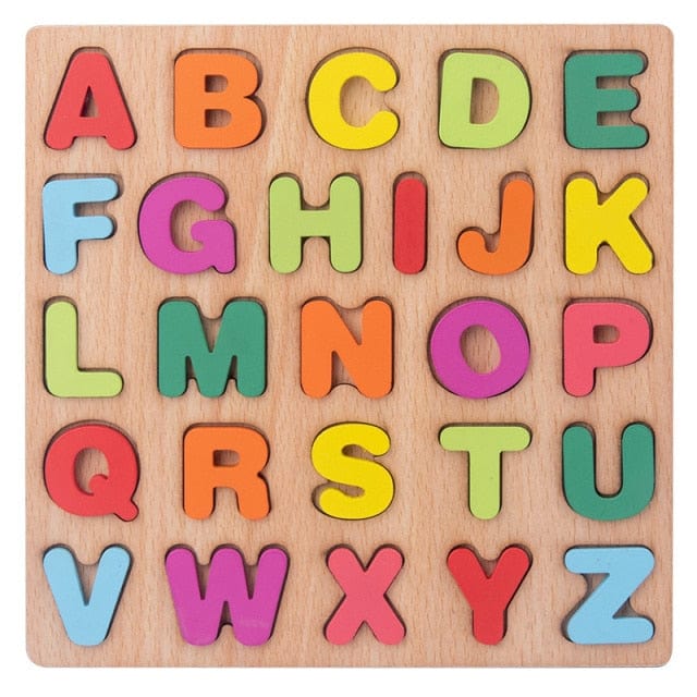 Wooden Alphabet Board Game - Educational Game